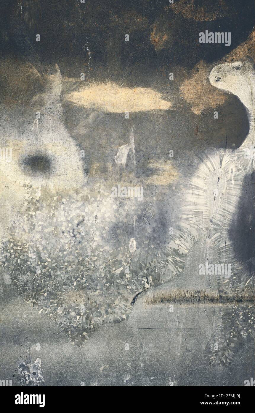 Image d'une ancienne feuille de métal, d'un arrière-plan abstrait ou d'une texture. Banque D'Images