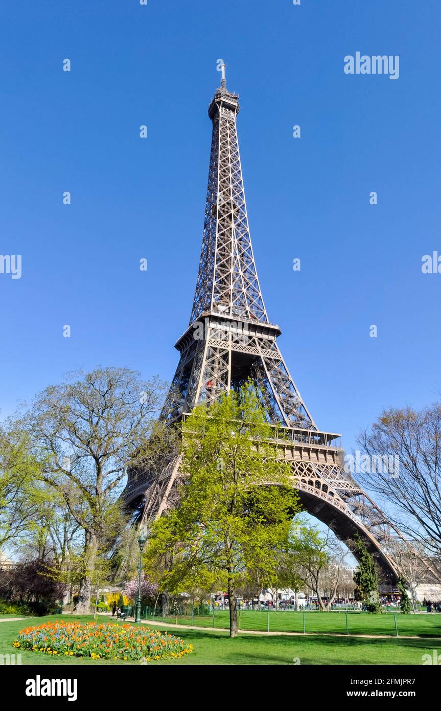 La Tour Eiffel à Paris, France Banque D'Images