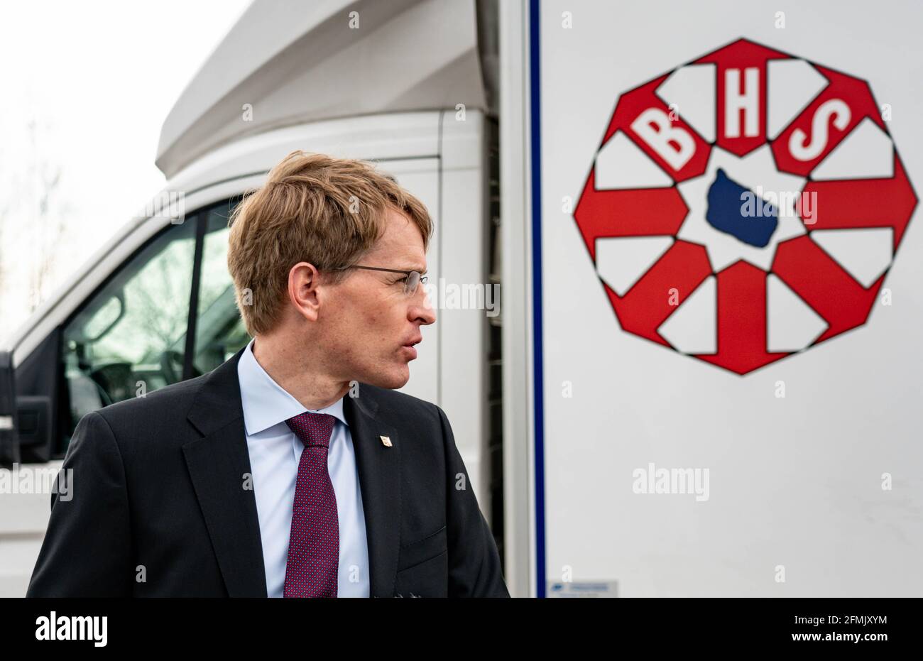 Ellund, Allemagne. 10 mai 2021. Daniel Günther (CDU ...