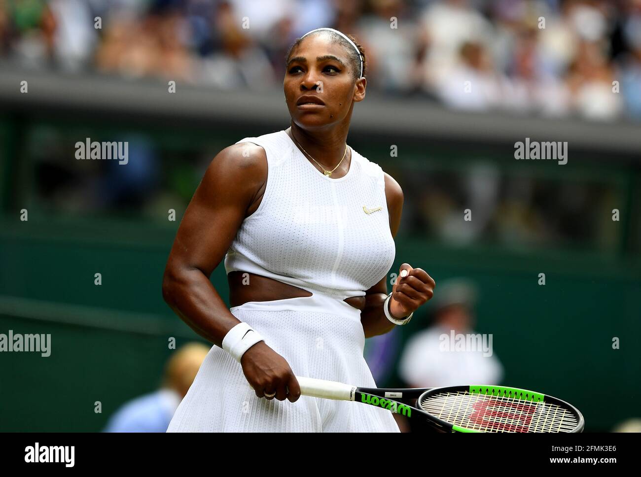 Photo du dossier datée du 09-07-2019 de Serena Williams. Date de publication : lundi 10 mai 2021. Banque D'Images