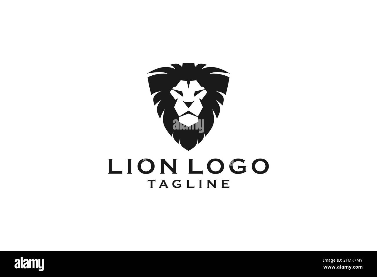 Illustration du modèle vectoriel du logo Lion Head. Illustration de Vecteur