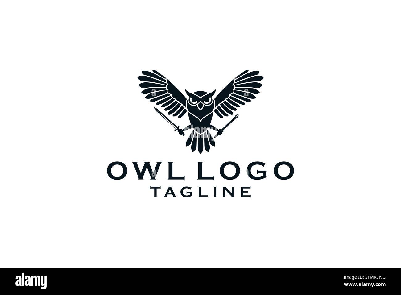 Illustration du modèle vectoriel du logo Owl. Illustration de Vecteur