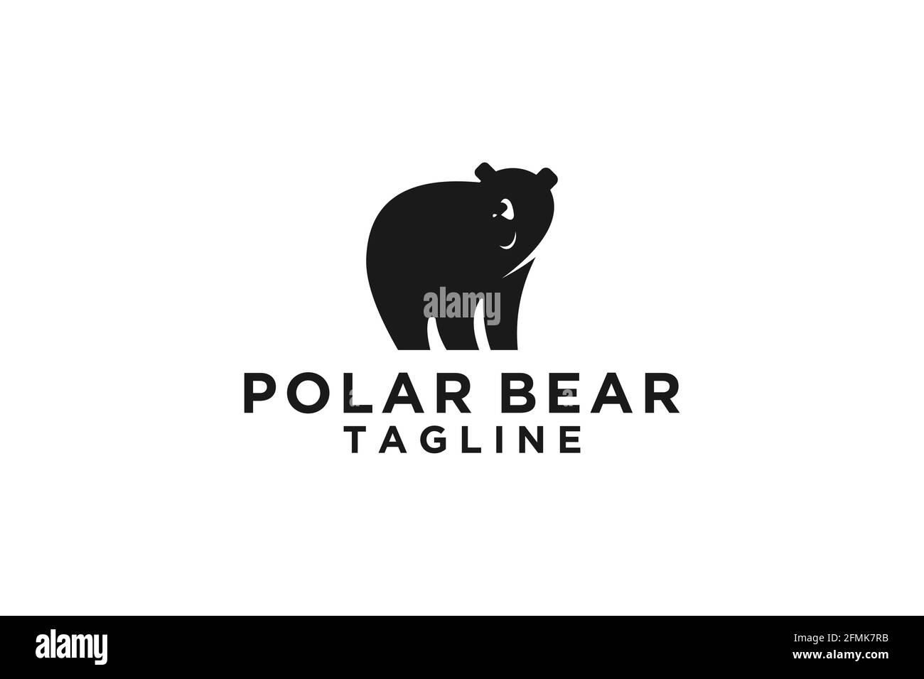 Illustration du modèle vectoriel du logo de l'ours. Illustration de Vecteur