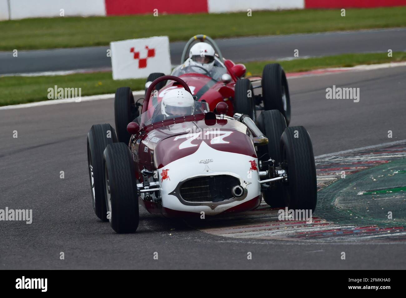 Geraint Owen, Kurtis 500C, Historic Grand Prix Cars Association, Pre - 66 Grand Prix Cars, Donington Historic Festival 2021, Donington Park, Angleterre, Banque D'Images