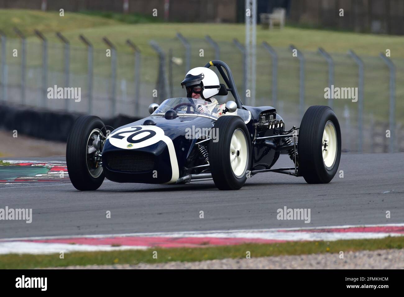 Teifion Salisbury, Lotus 18 912, Historic Grand Prix Cars Association, Pre - 66 Grand Prix Cars, Donington Historic Festival 2021, Donington Park, en Banque D'Images