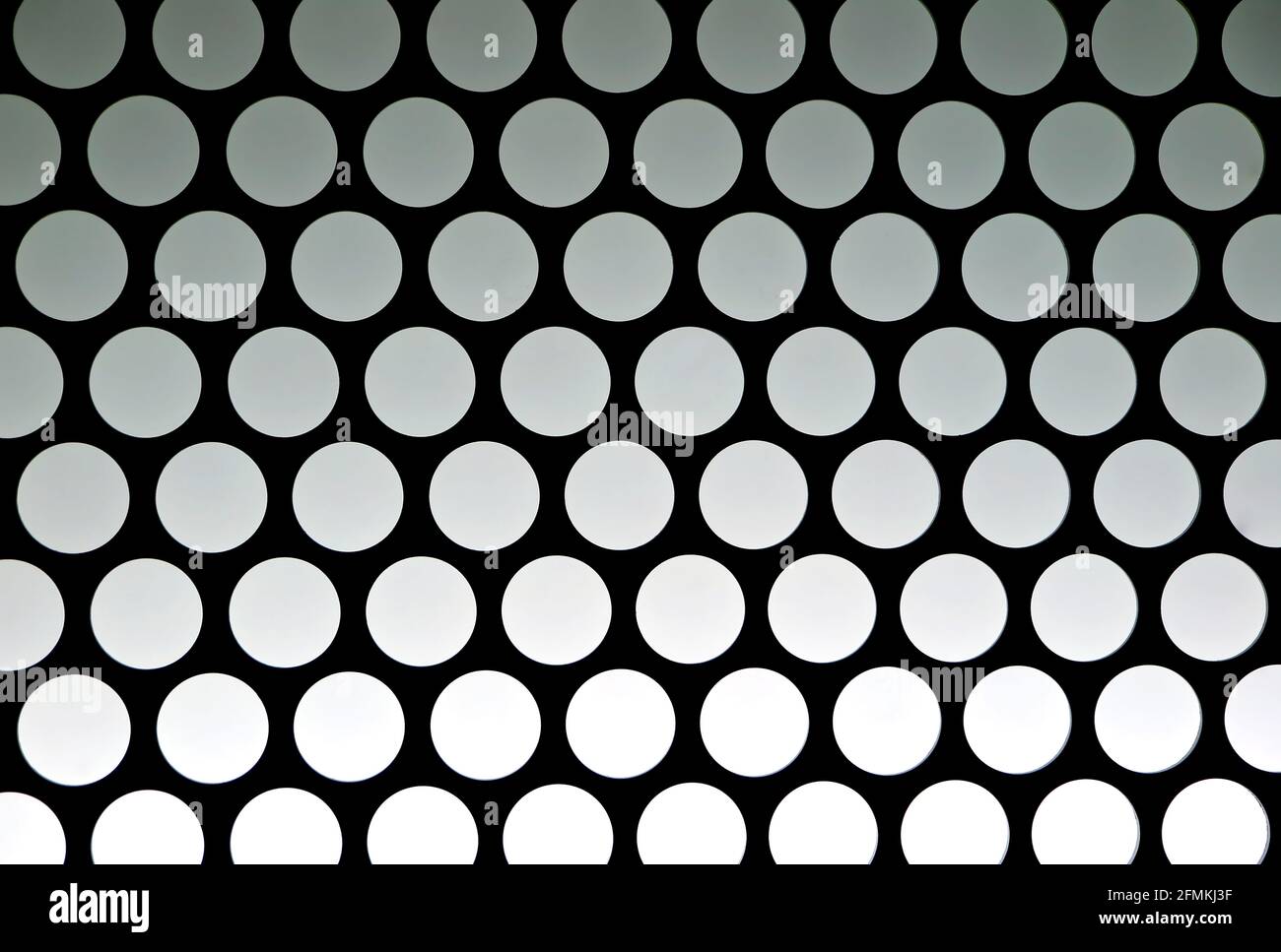 Superbe motif géométrique noir et blanc du plafond de l'ascenseur Banque D'Images