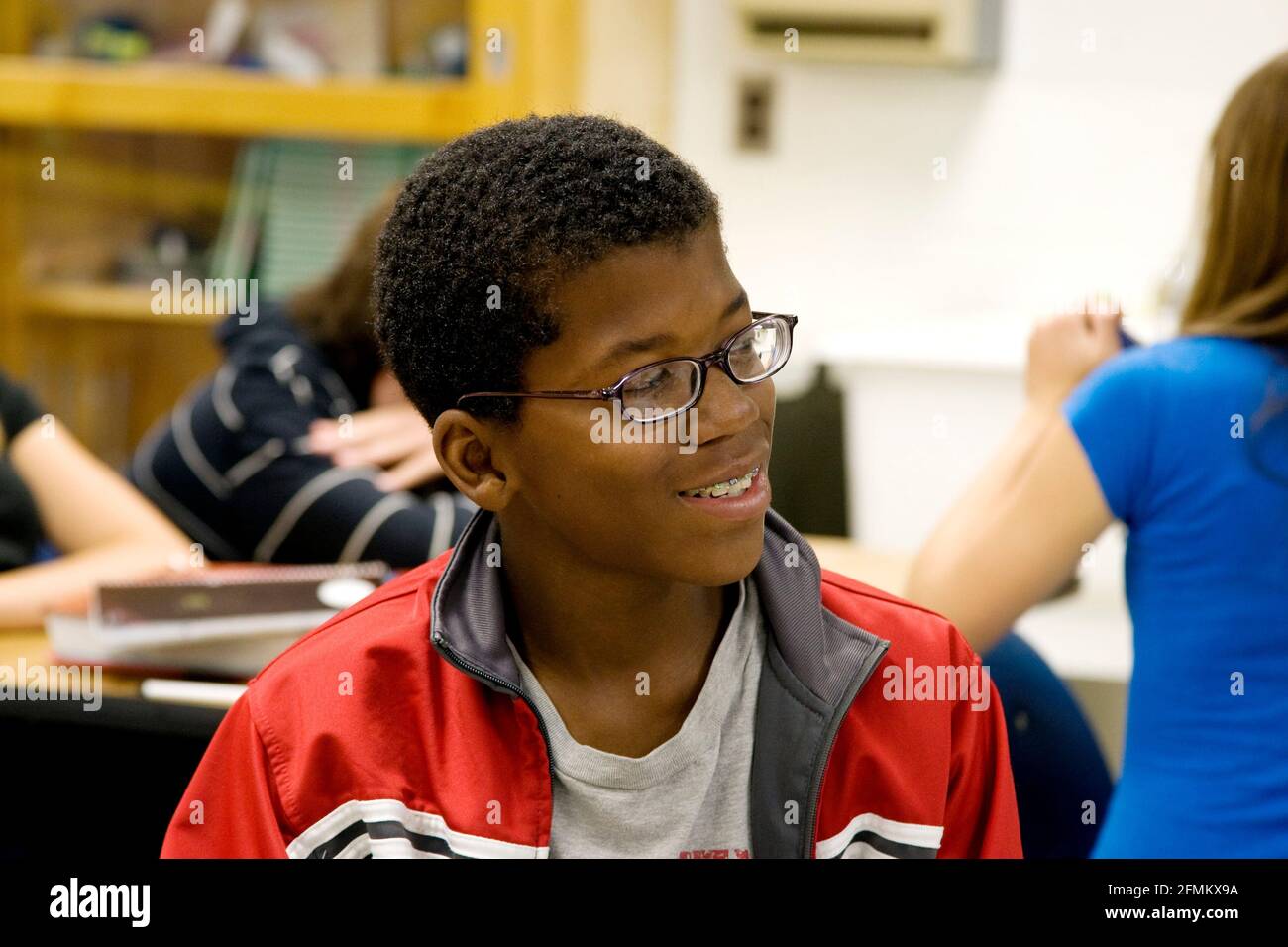 Portrait des élèves du secondaire afro-américain Banque D'Images