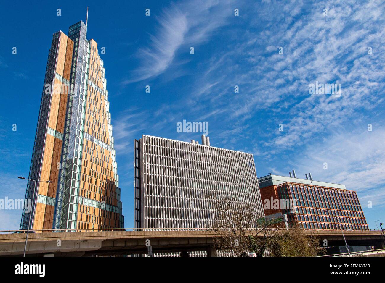 Imperial West Tower à White City, Londres, partie du campus de l'Imperial College Banque D'Images