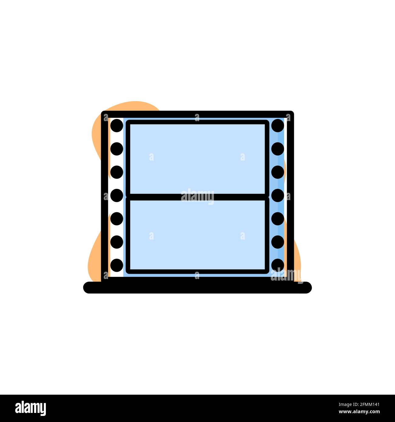 Film conceptuel rouleau icône Vector Illustration Design eps10 Illustration de Vecteur