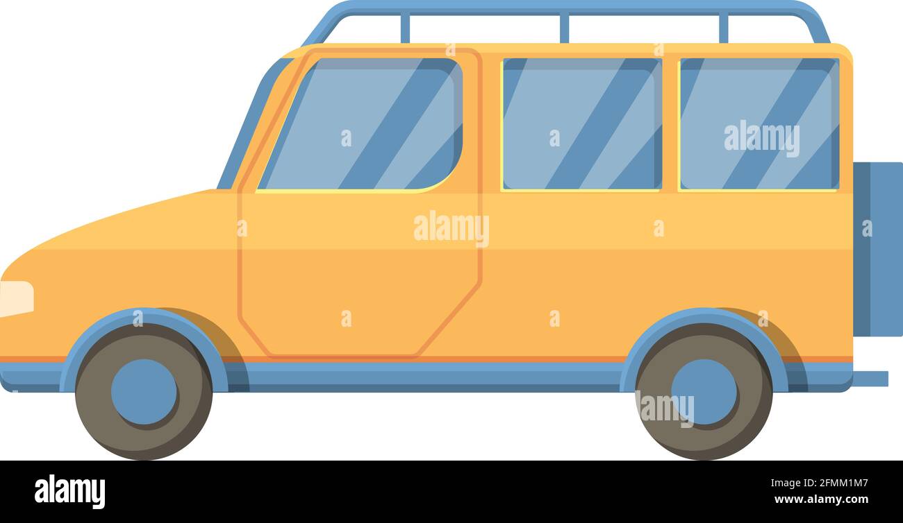 Icône Safari jeep. Dessin animé de Safari jeep vecteur icône pour la conception de sites Web isolé sur fond blanc Illustration de Vecteur