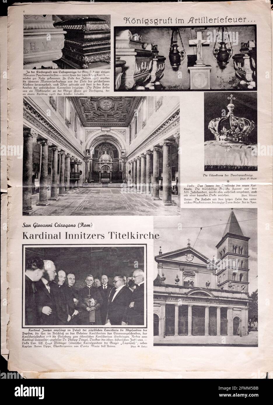 Hitler et Hindenburg se serrer la main sur la première page de The Bilder Welt avril 1933 Banque D'Images