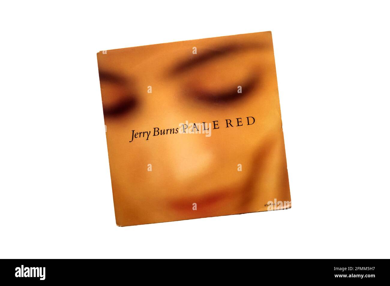 Single 1992 7', Pale Red par le chanteur écossais Jerry Burns. Banque D'Images