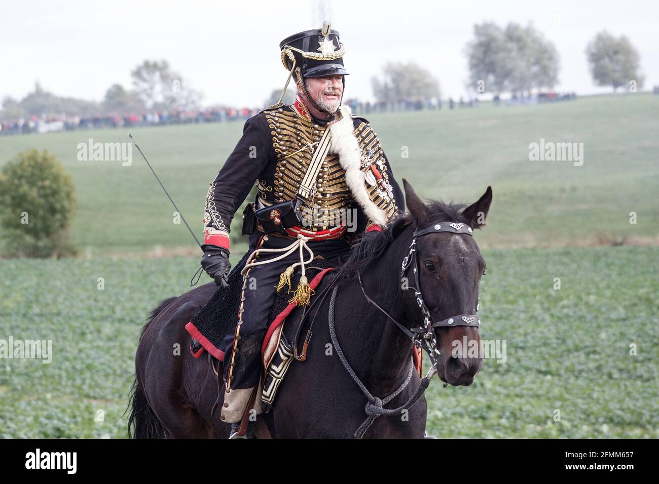 Reconstitution de la bataille franco-prussienne de Jena / Iena / Auerstedt 1806 - 2016 Banque D'Images