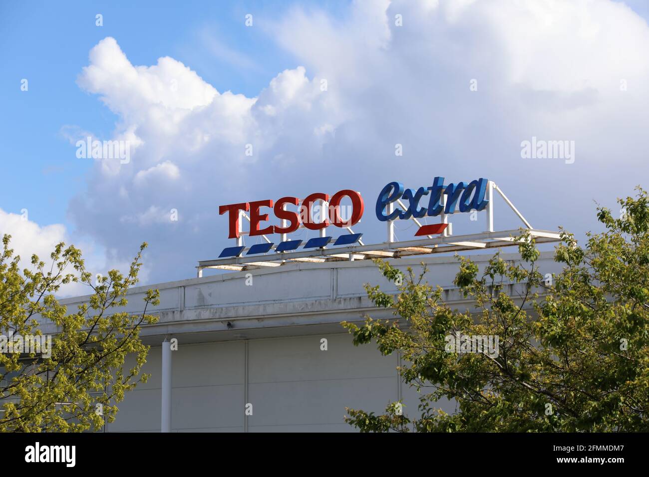 Hypermarché supplémentaire de Tesco à Altrincham Banque D'Images