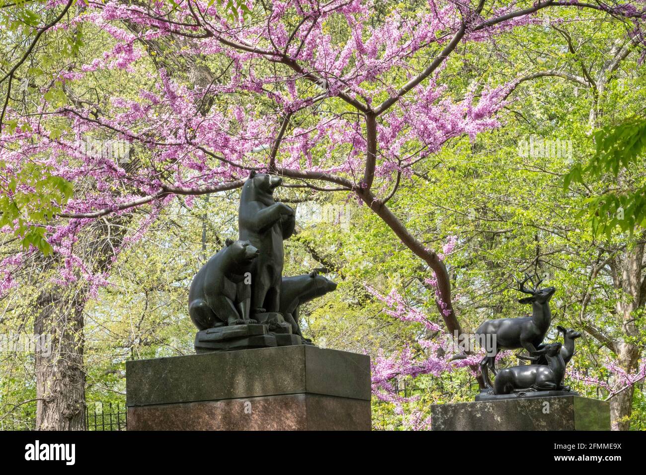 L'ancienne aire de jeux, Central Park, Manhattan, New York City, NYC Banque D'Images