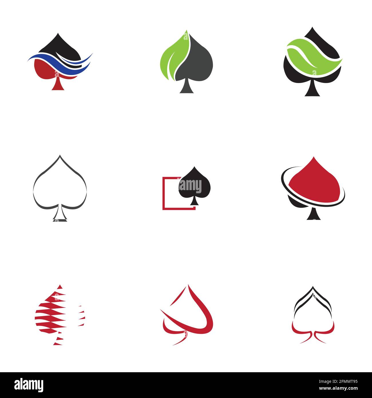 jeu de modèles de conception d'illustration vectorielle du logo ace Illustration de Vecteur