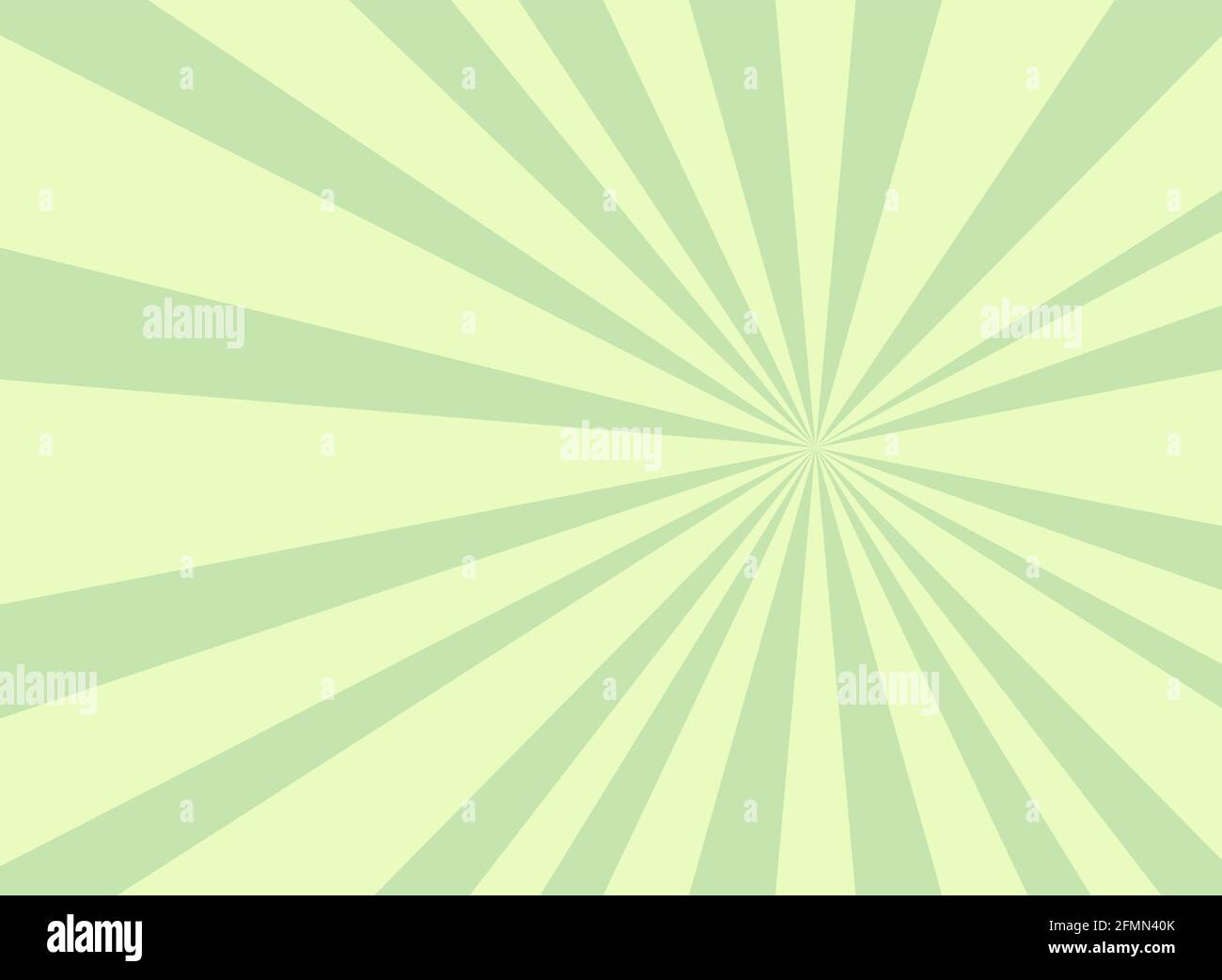 La lumière du soleil rayon l'arrière-plan horizontal. Arrière-plan vert sauge en rafale. Illustration vectorielle. Fond d'écran Sun Beam ray Sunburst. Toile de fond rétro et lumineuse. V Illustration de Vecteur