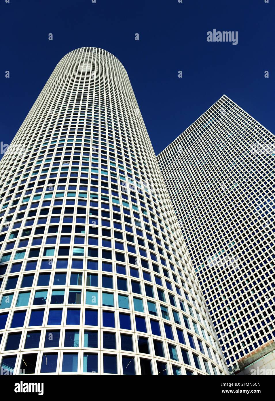 Tours Azrieli à tel-Aviv, Israël. Banque D'Images