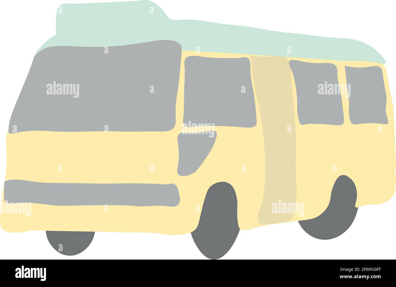 hong kong minibus minimalisme résumé graphique simple plat Illustration de Vecteur