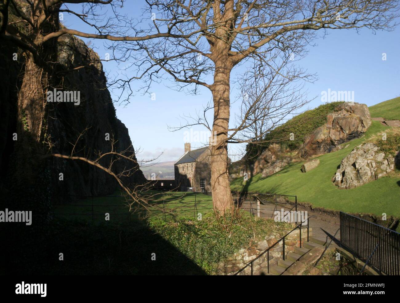 Prison française, château de Dumbarton, West Dunbartonshire, Écosse Banque D'Images