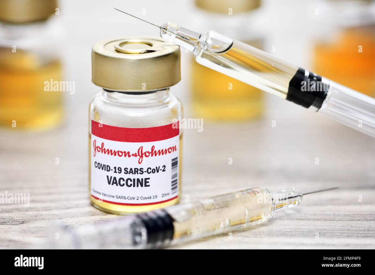 Covid Vaccine of Johnson and Johnson, image symbolique Banque D'Images