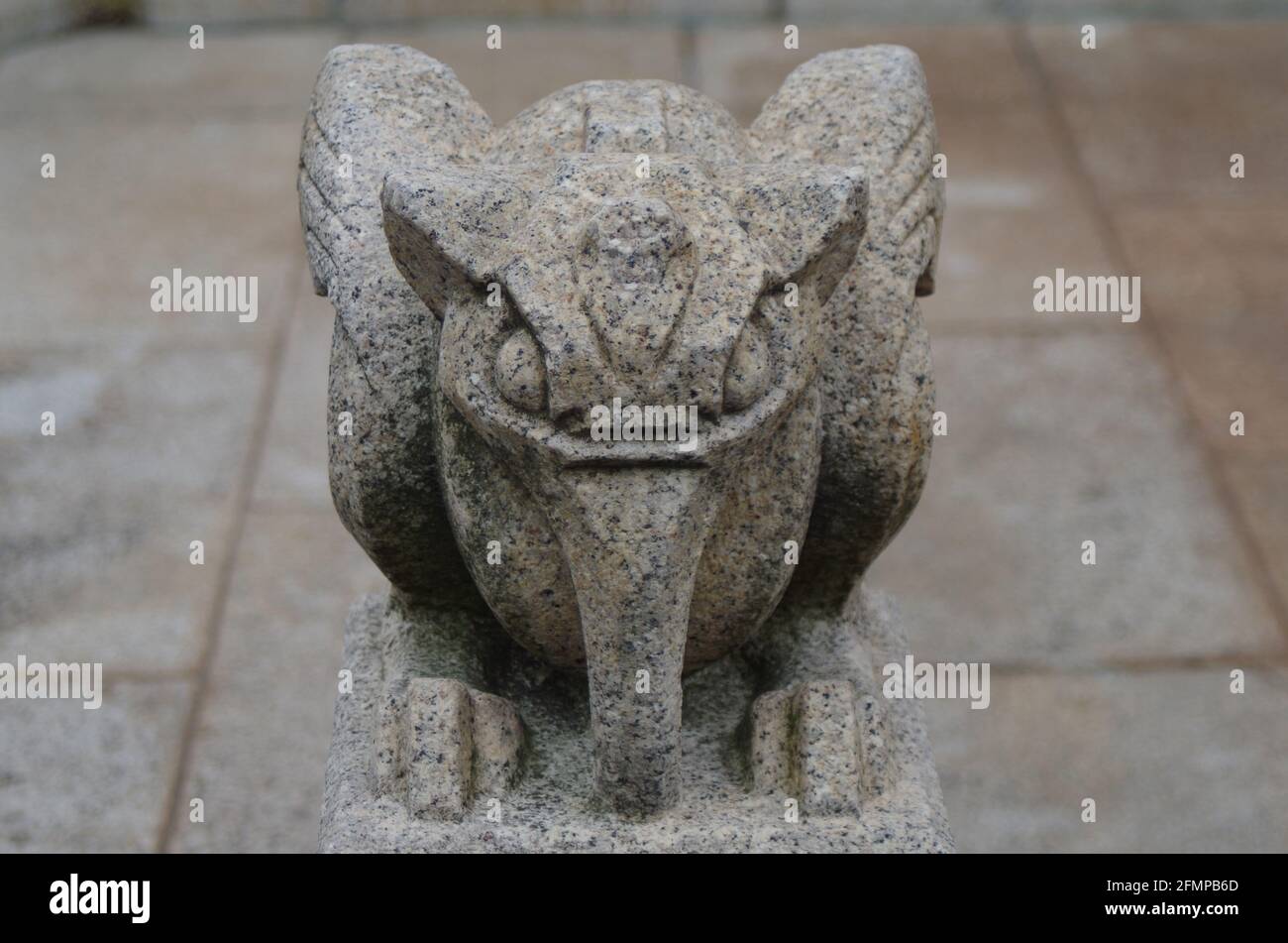 Sculptures animales à l'extérieur du temple Dendoin kyoto Japon Banque D'Images