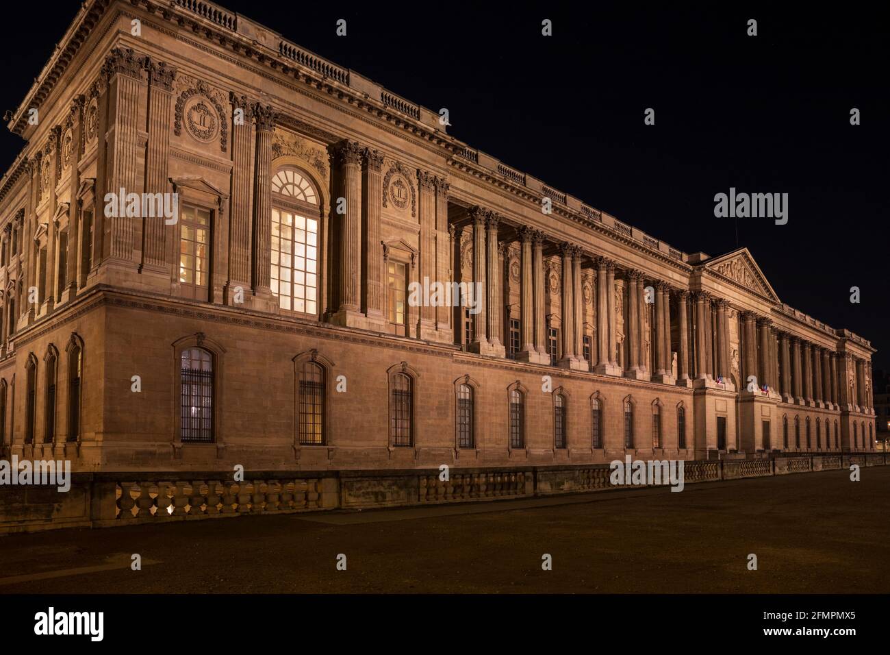 Le Louvre Colonnade / Colonnade de Perrault, Paris, France. Banque D'Images