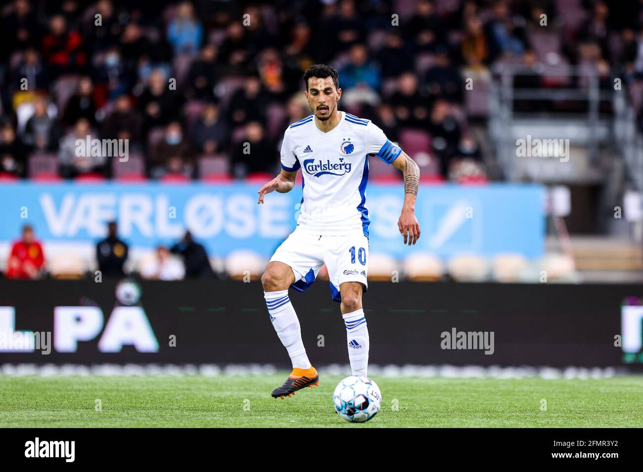 Farum, Danemark. 10 mai 2021. Carlos Zeca (10) du FC Copenhagen vu lors du match 3F Superliga entre le FC Nordsjaelland et le FC Copenhagen à droite de Dream Park à Farum. (Crédit photo : Gonzales photo/Alamy Live News Banque D'Images