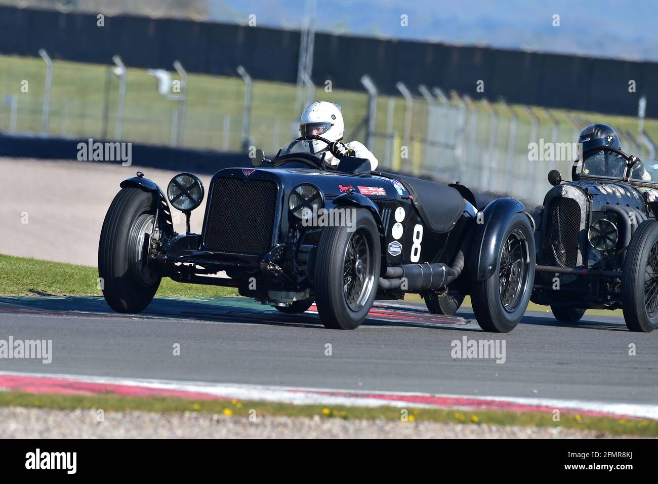 Rudi Friedrichs, Alvis Firefly, The Mad Jack for Pre-War Sports Cars, Donington Historic Festival 2021, Donington Park, Angleterre, mai 2021. Banque D'Images