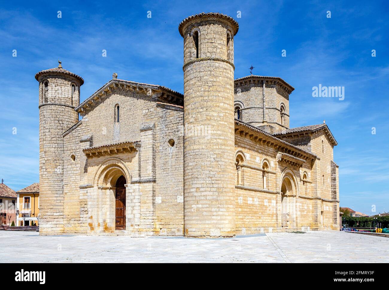 Église romane Fromista. Sur le chemin vers Santiago. Palencia. Espagne Banque D'Images