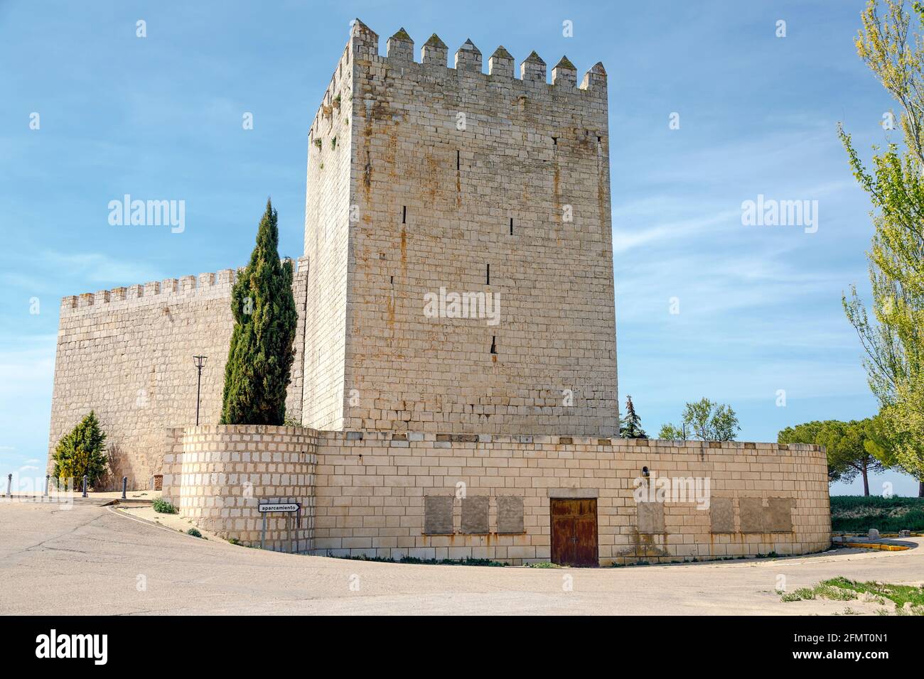 Château Monzón de Campos à Palencia, Espagne Banque D'Images