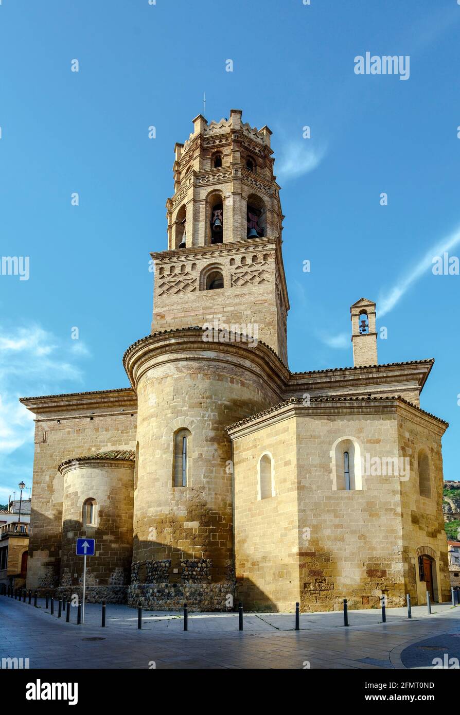Cathédrale Santa Maria del Romeral Monzon Huesca Espagne Banque D'Images