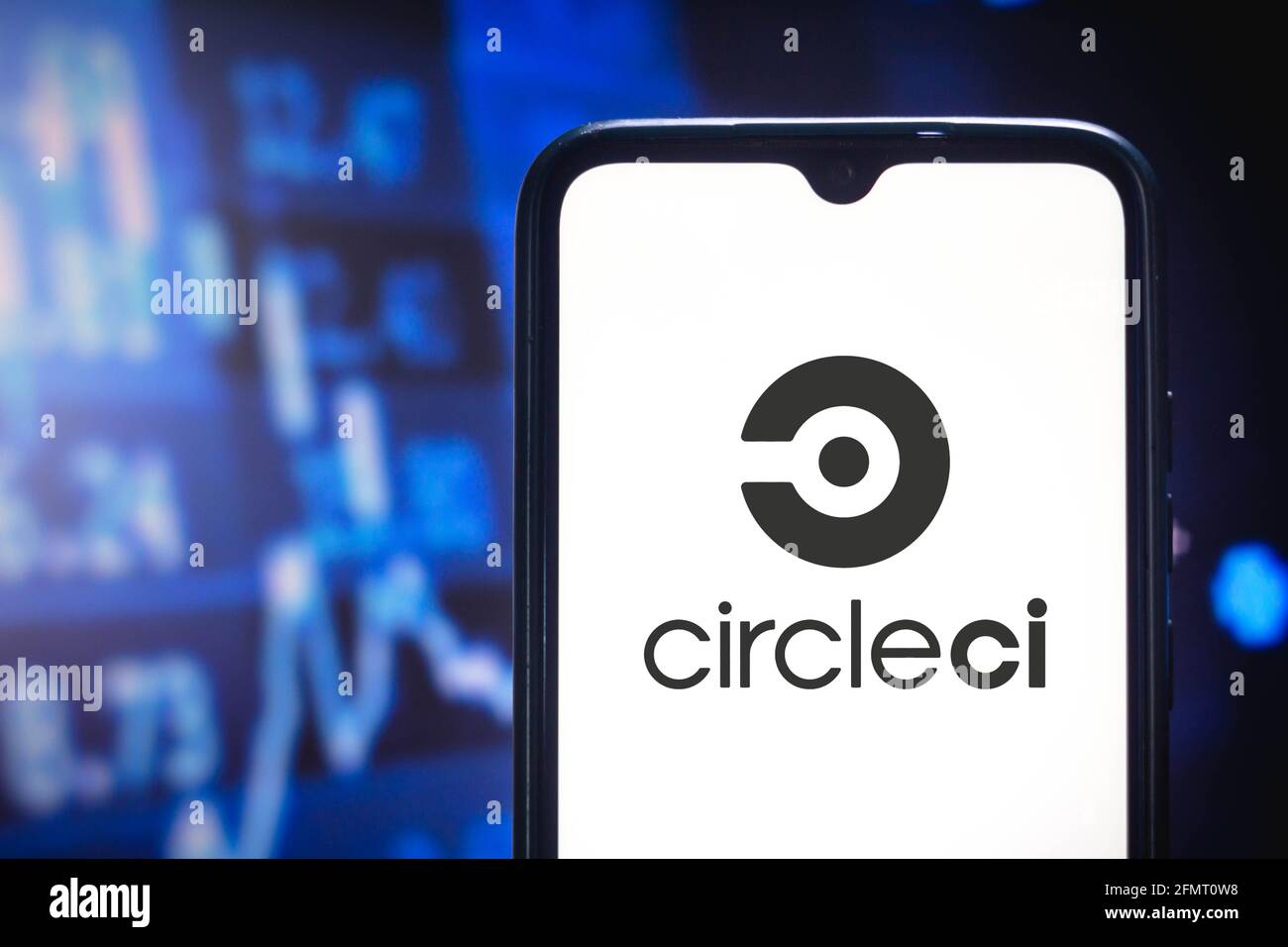 Brésil. 11 mai 2021. Sur cette photo, le logo CircleCI apparaît sur l'écran d'un smartphone. Crédit : SOPA Images Limited/Alamy Live News Banque D'Images