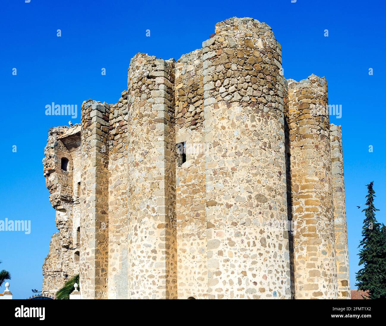 Forteresse du château de Polan construite autour du XIIe siècle à des fins défensives, population espagnole de la province de Tolède, en Castilla-la Mancha. Banque D'Images
