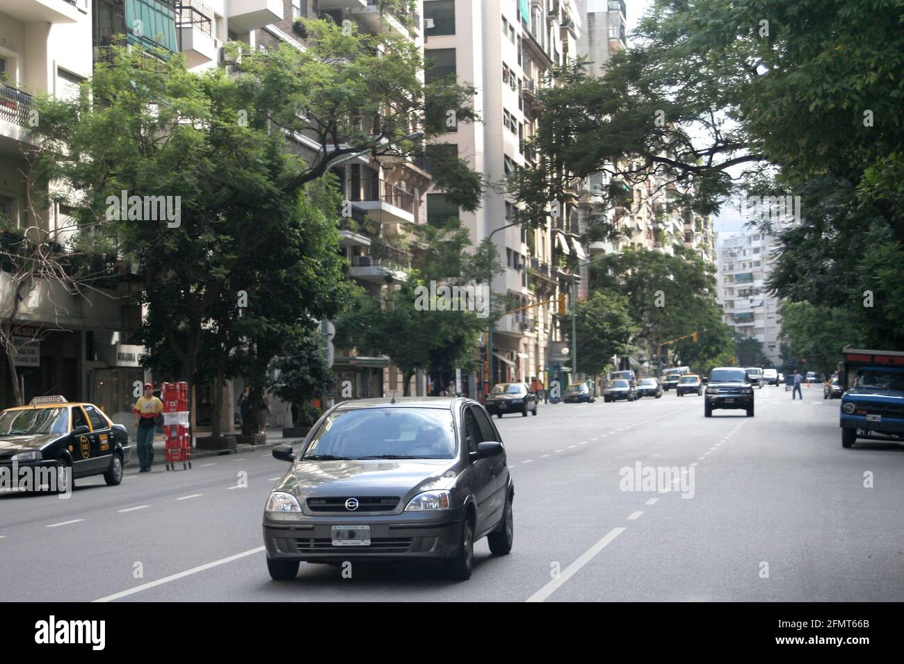 Avenida Santa Fe, Buenos Aires, Argentine Banque D'Images