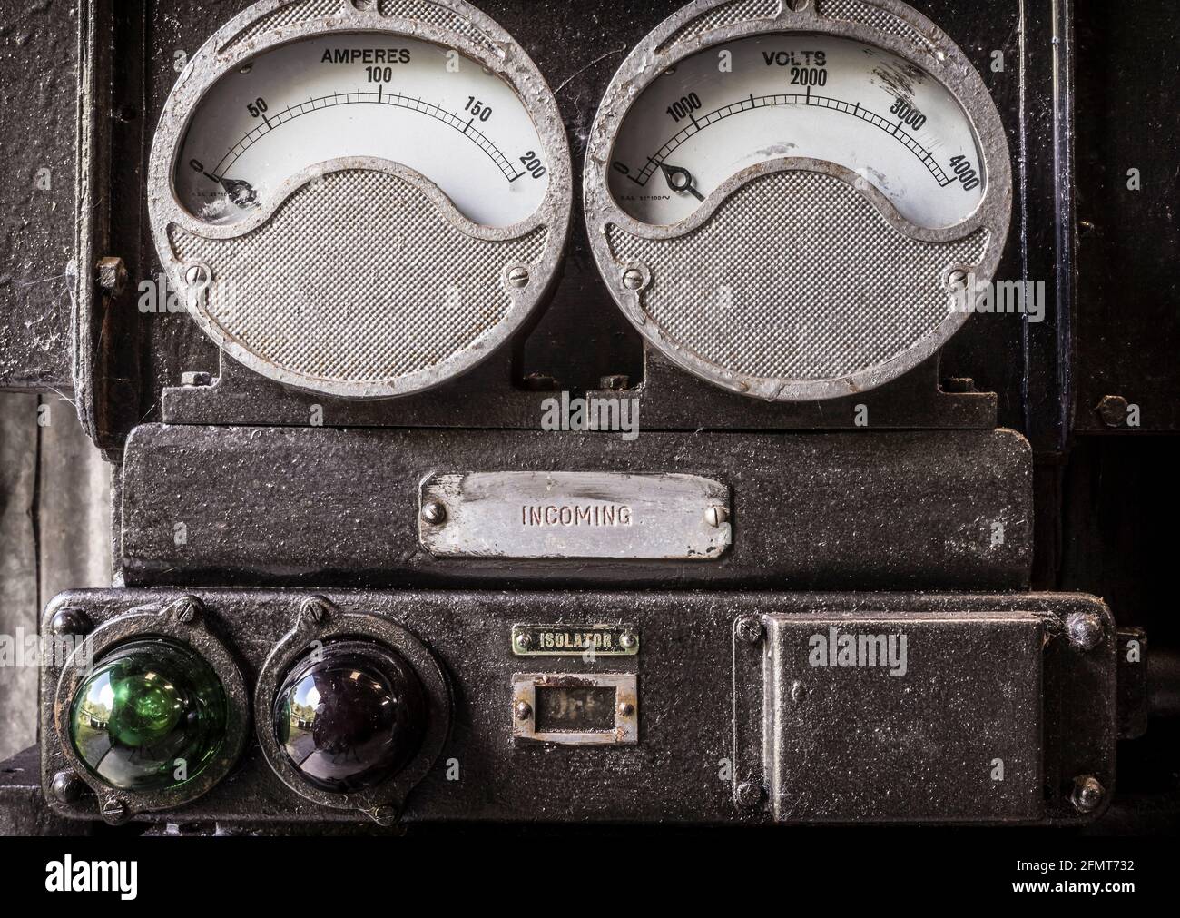appareil de mesure électrique vintage Banque D'Images