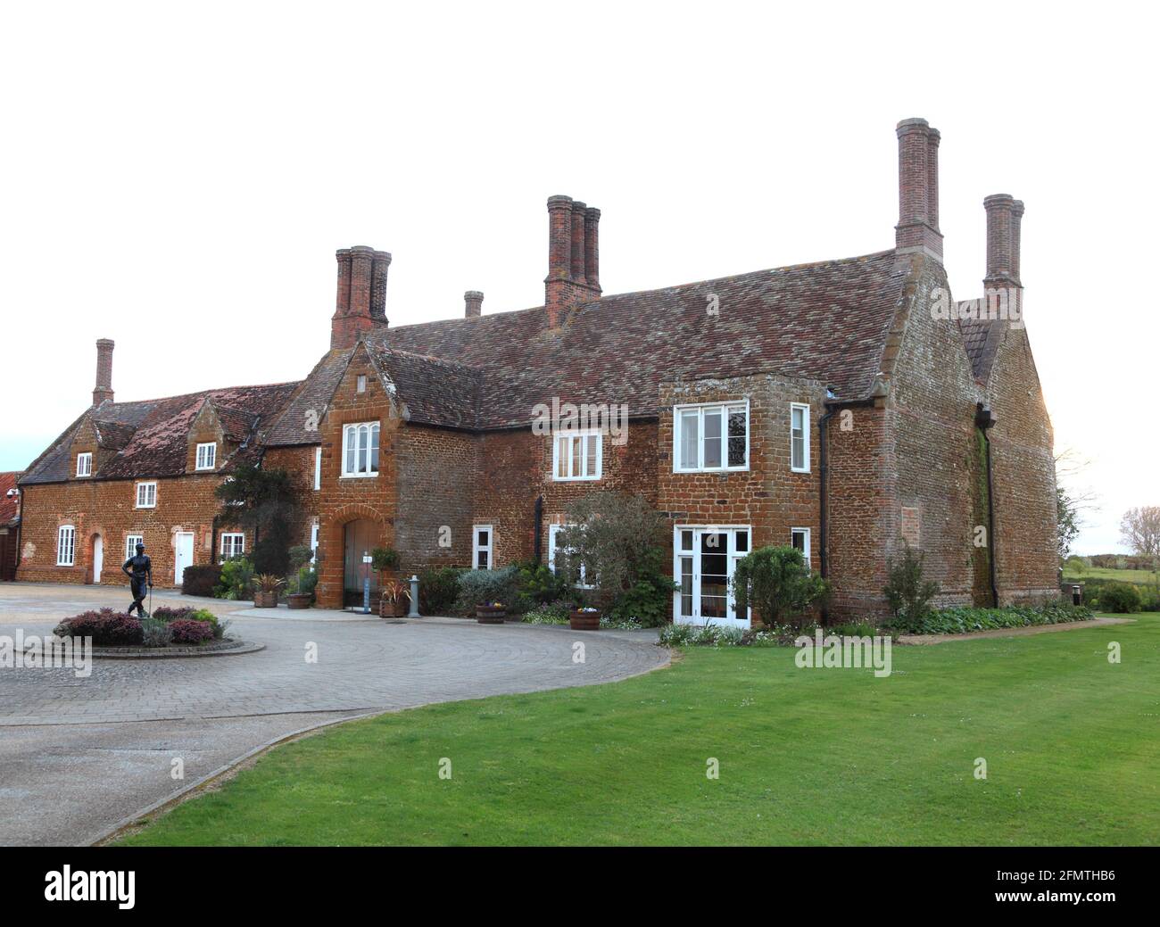 Heacham Manor Hotel, bâtiment principal, entrée, Norfolk, Angleterre Banque D'Images