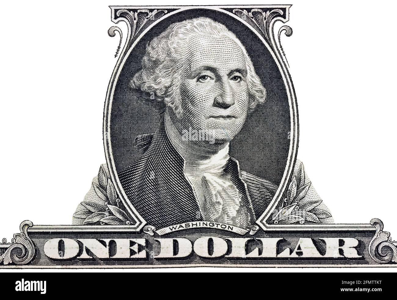 Portrait du président George Washington. Banque D'Images