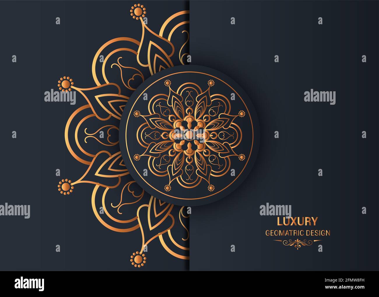 historique traditionnel-arabe-mandala-style-ramadan-kareem-eid-salutation beau desig. Banque D'Images