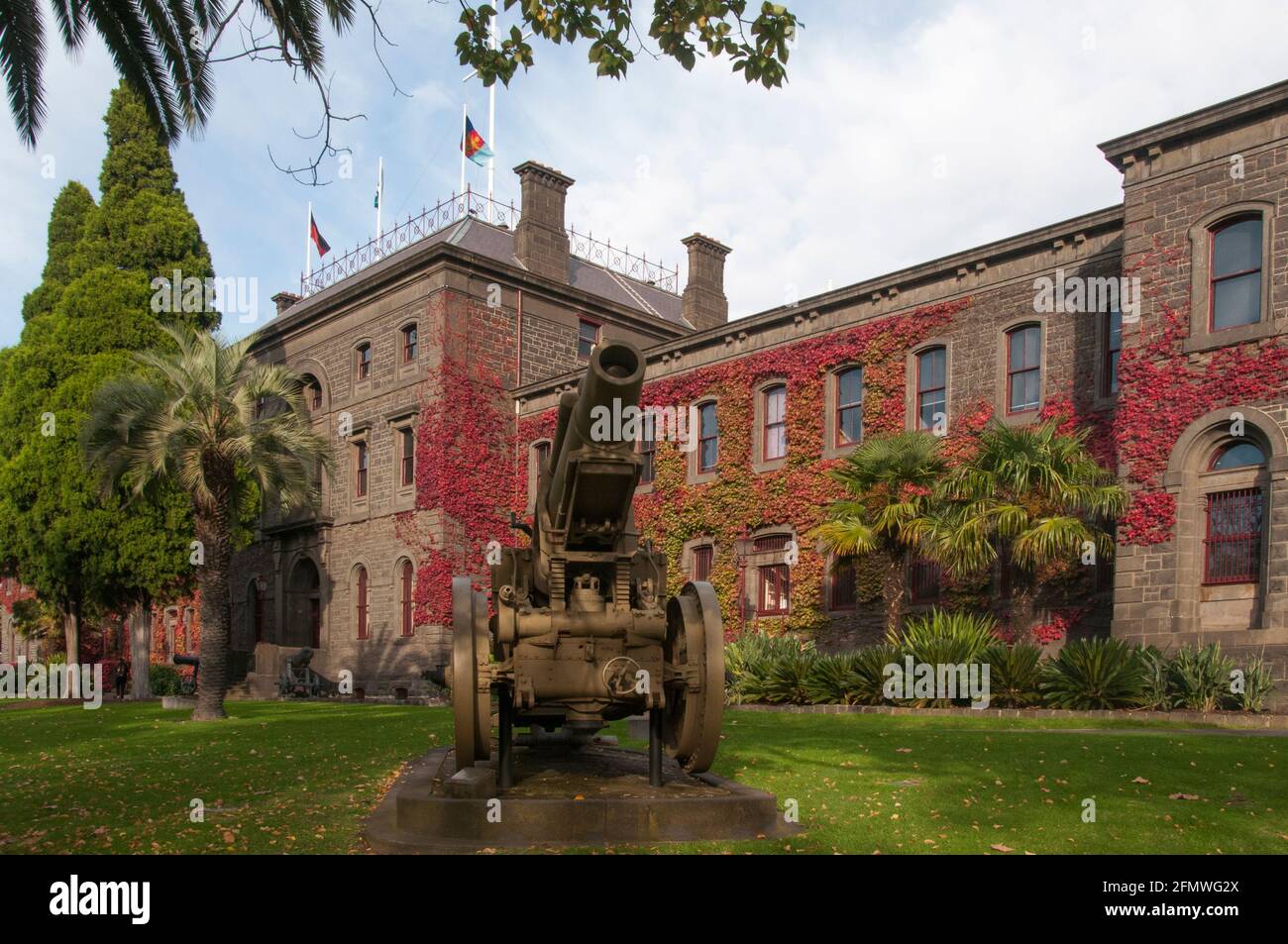 Barracks Victoria de style Renaissance du XIXe siècle sur St Kilda Road, Melbourne, Australie Banque D'Images