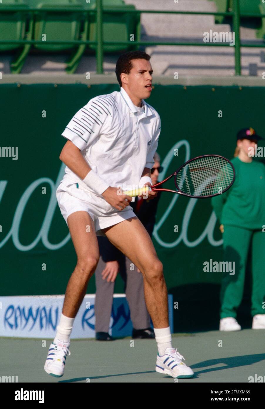 Joueur de tennis marocain Younes El Aynaoui, Qatar 2002 Banque D'Images