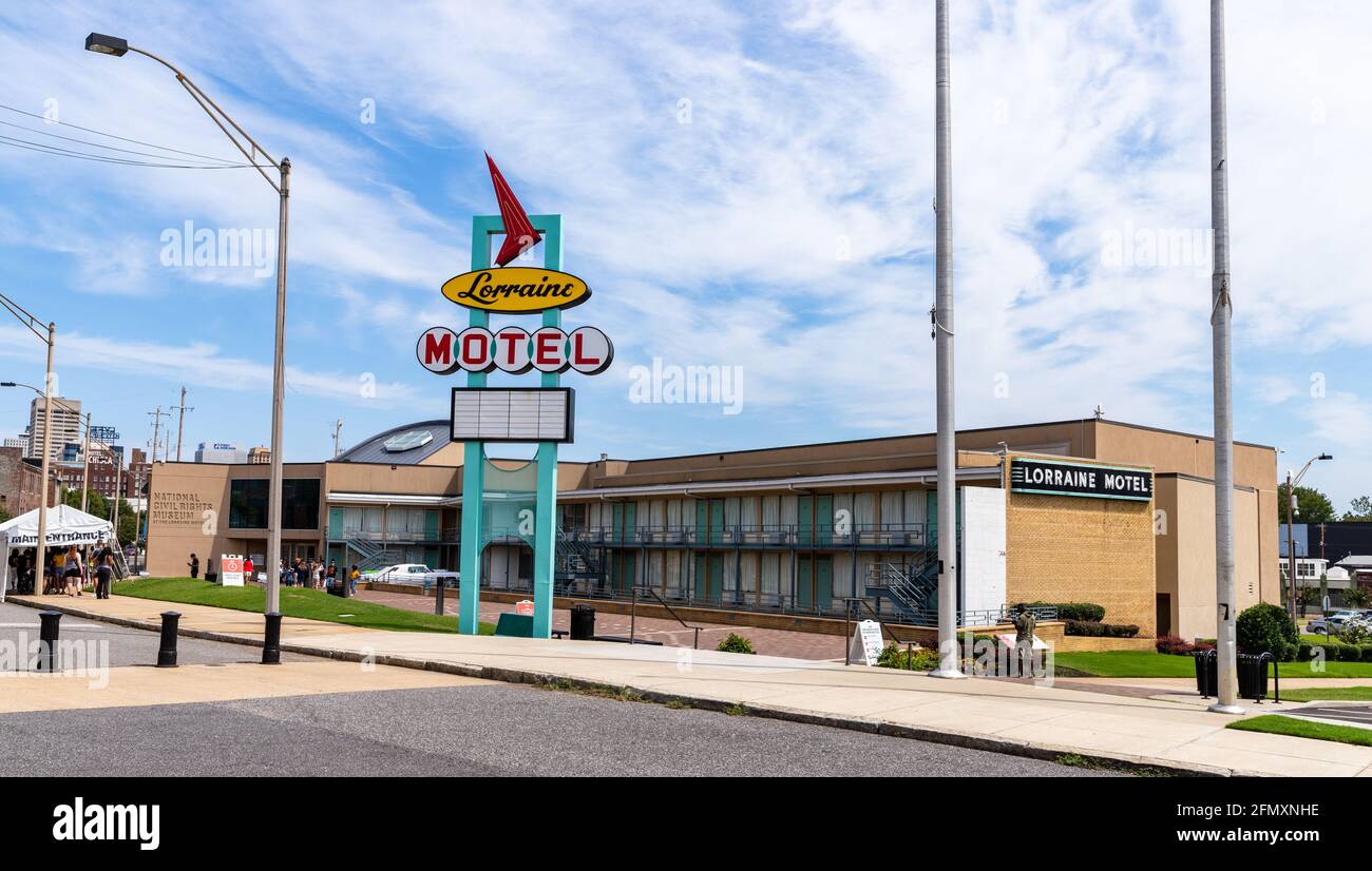 Memphis, TN - 5 septembre 2021 : le Lorraine Motel à Memphis, TN, où Martin Luther King, Jr a été assassiné. Banque D'Images