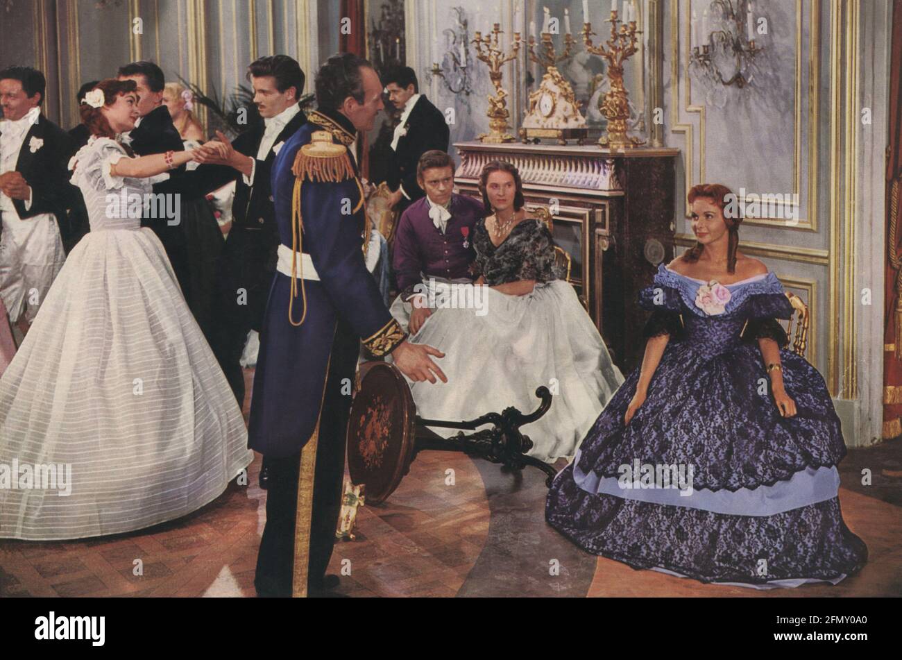 Si Paris nous Était année : 1956 France Directeur : Sacha Guitry Françoise Arnoul Banque D'Images