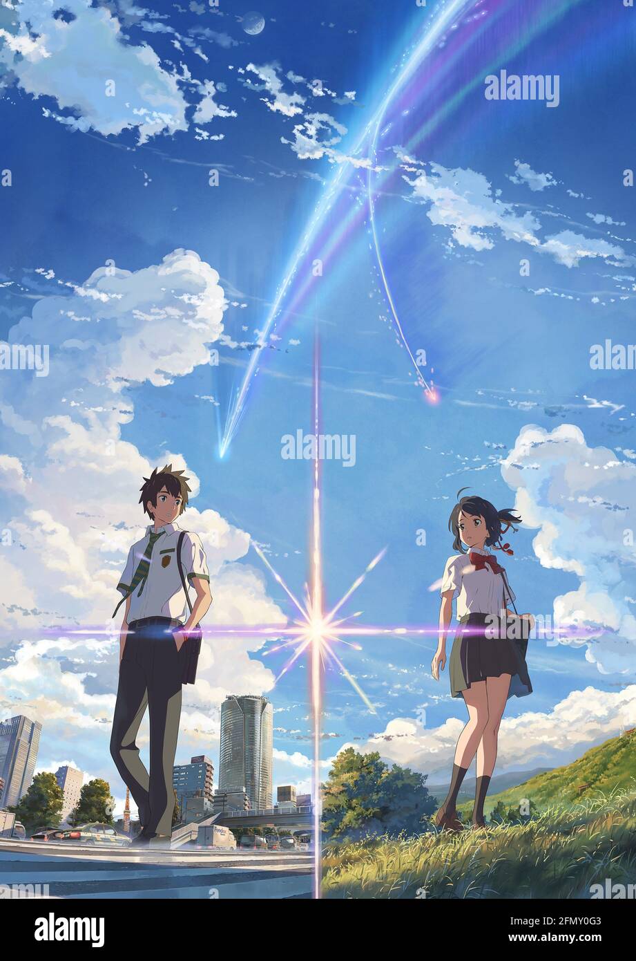 Votre nom Kimi no na wa année : 2016 Japon Directeur : Makoto Shinkai animation Poster (Art Work) Banque D'Images