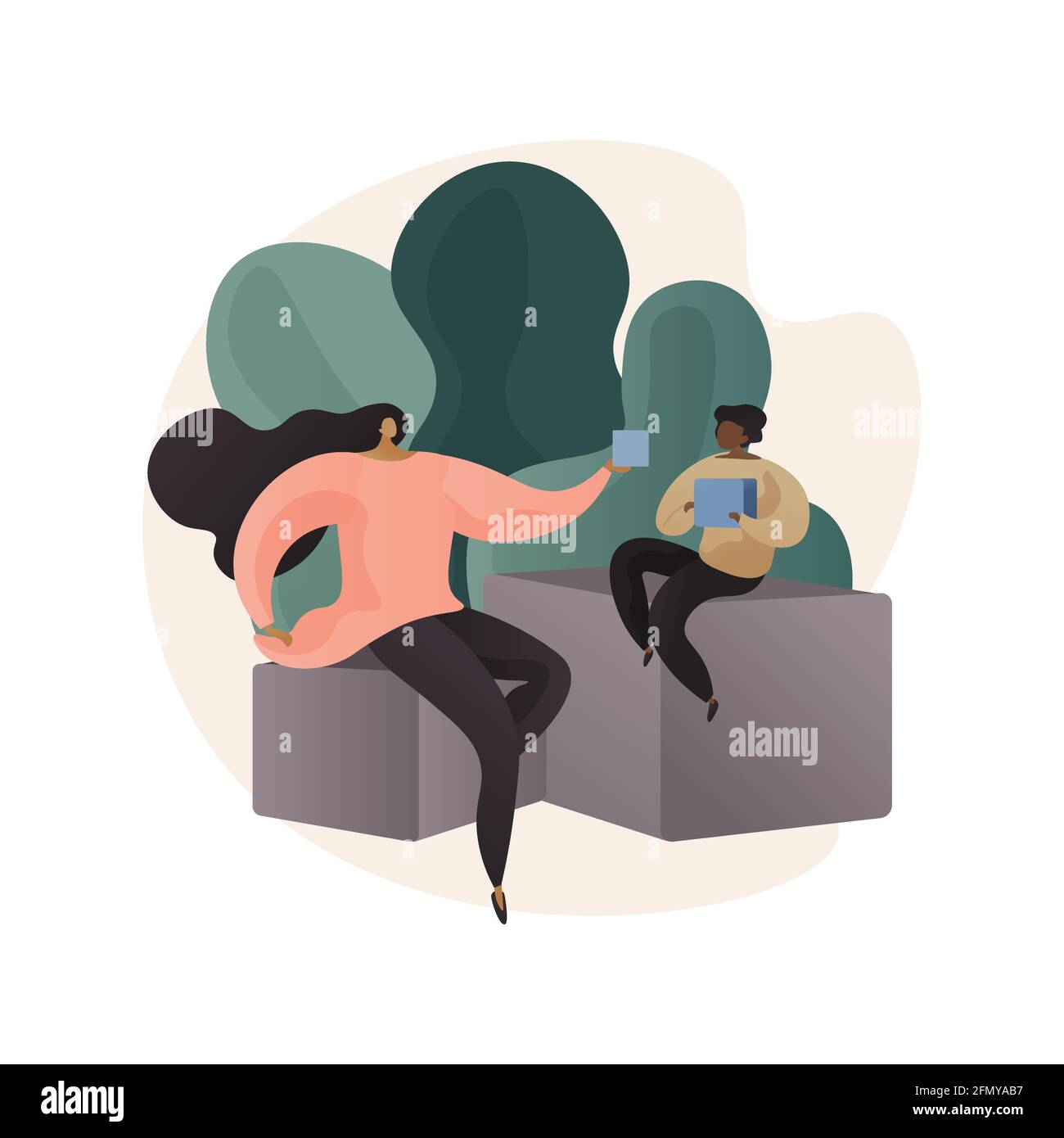 Développement socio-émotionnel résumé concept illustration du vecteur. Illustration de Vecteur