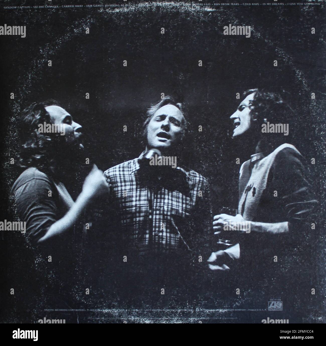 Groupe de rock folk, album musical Crosby Stills & Nash sur disque vinyle LP. Intitulé : CSN Banque D'Images