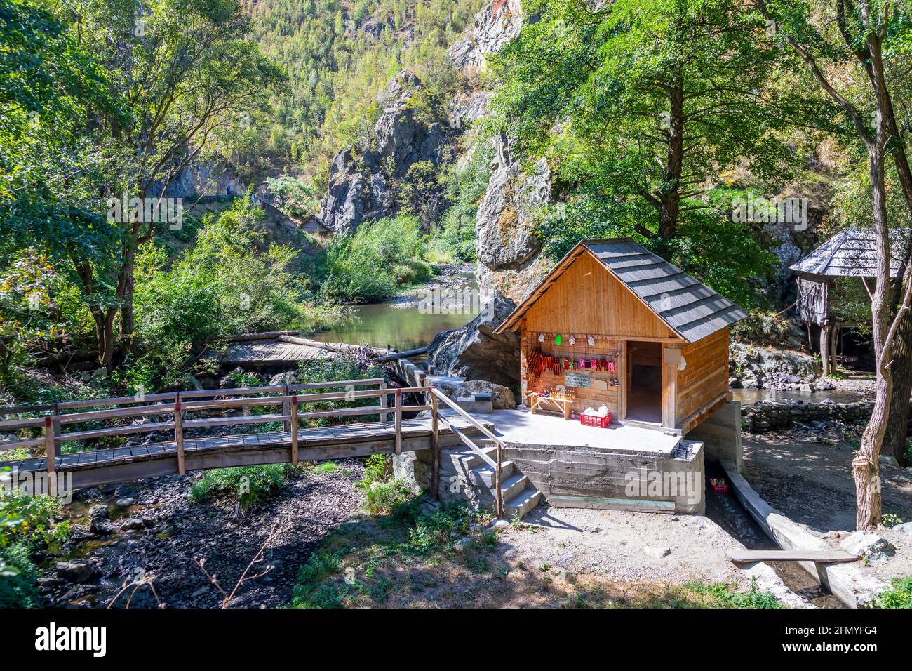 Moulin à eau de Rudaria, village d'Eftimie Murgu, Roumanie, comté de Caras-Severin, patrimoine mondial de l'UNESCO Banque D'Images