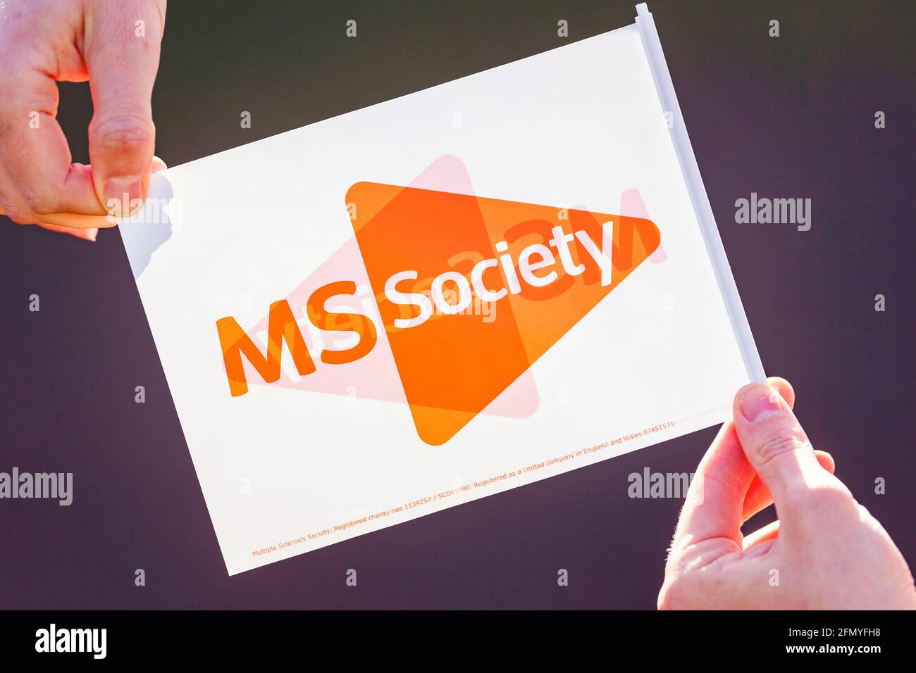 MS Society, images de collecte de fonds Banque D'Images