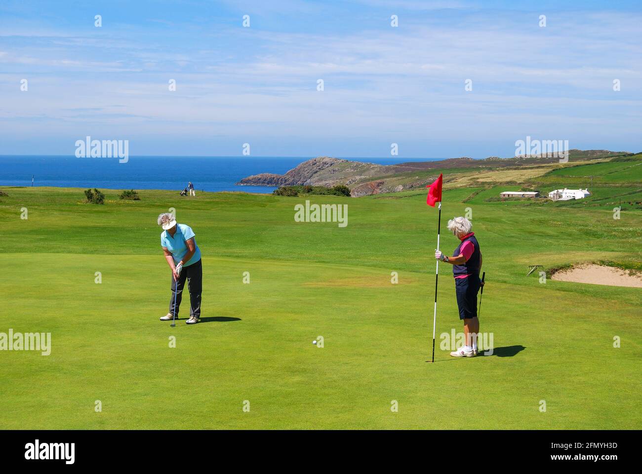 St.David's City Golf Course, St.Davids, Pembrokeshire Coast National Park, Pembrokeshire, Pays de Galles, Royaume-Uni Banque D'Images