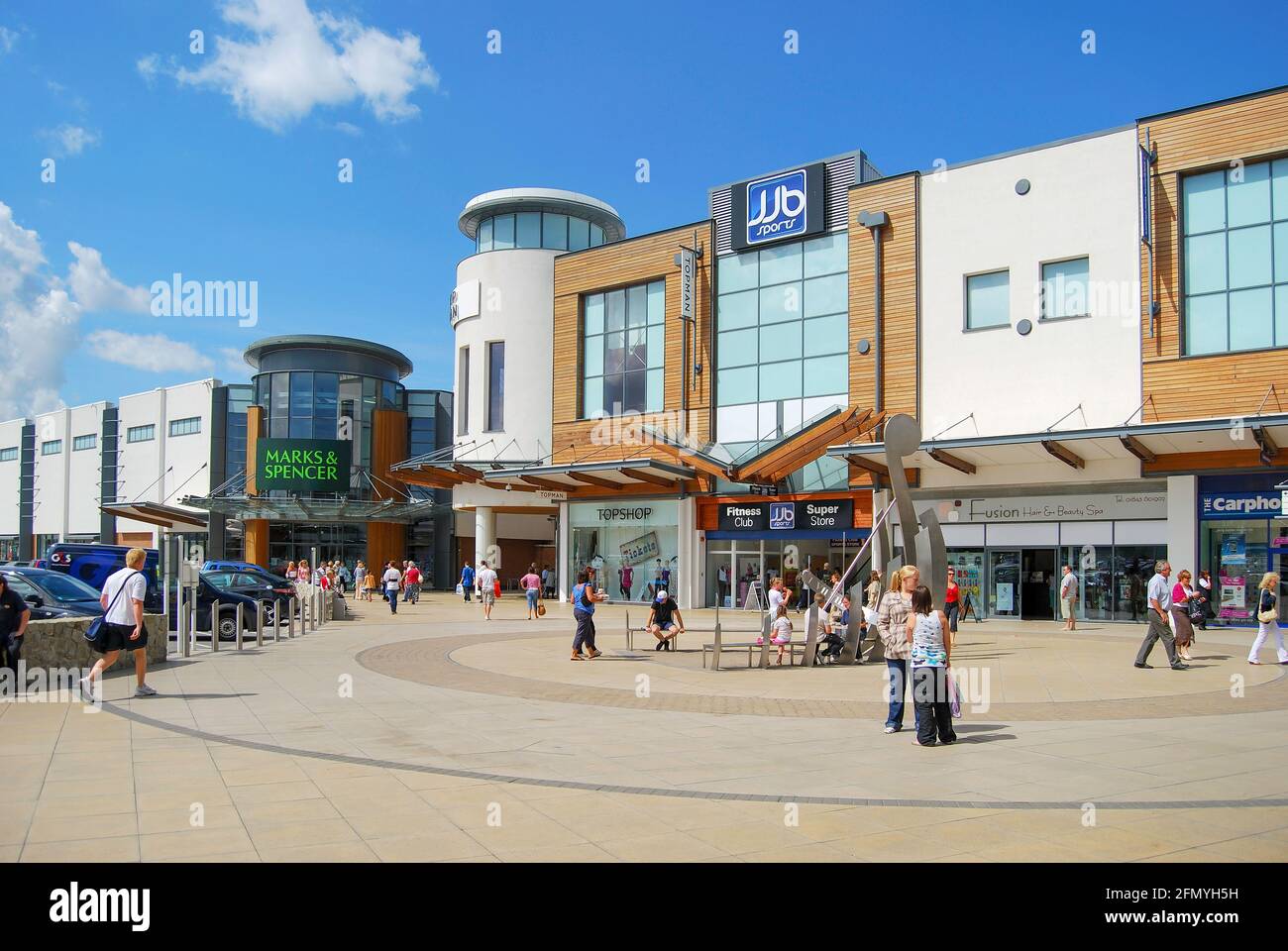 Centre commercial Westwood Cross Rd, Margate, Broadstairs, Kent, Angleterre, Royaume-Uni Banque D'Images